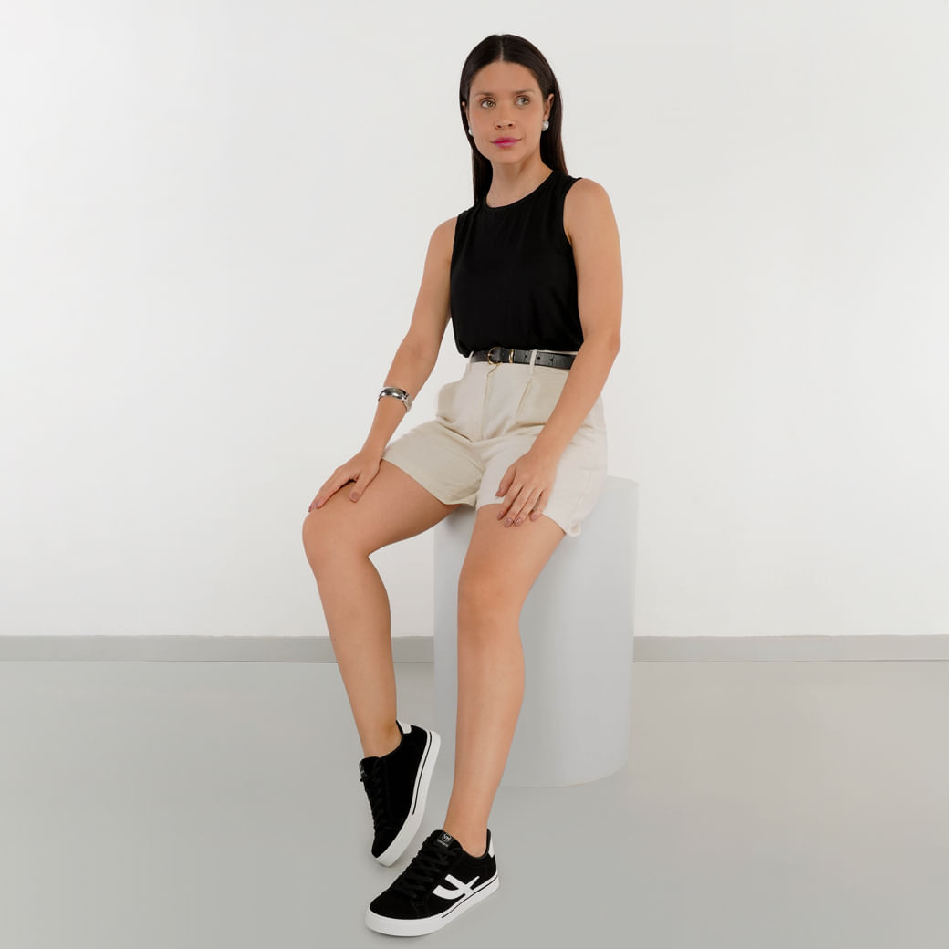 Via Marte Tenis Casual 016012-03 Preto_Branco Nobuck_Napa1